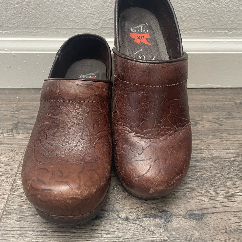 Dansko Brown Leather Slip-On Loafers